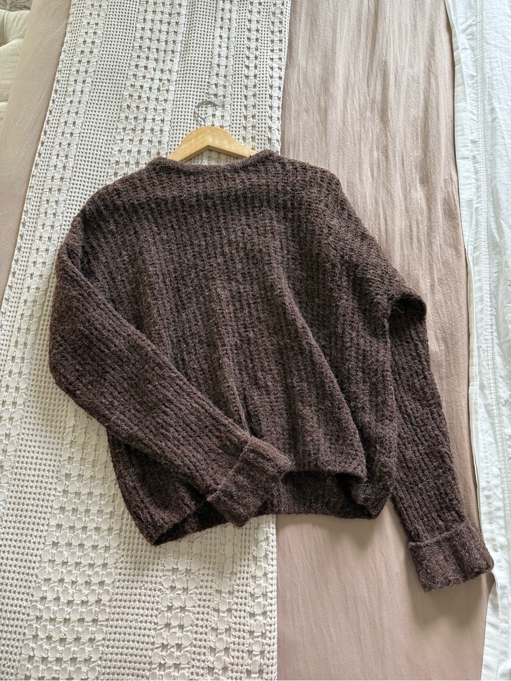 NEW wild fable Brown Knit Crewneck‎ Sweater Size S